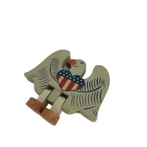USA Eagle Fridge Magnet Patriotic Wood 0022 Moving Legs